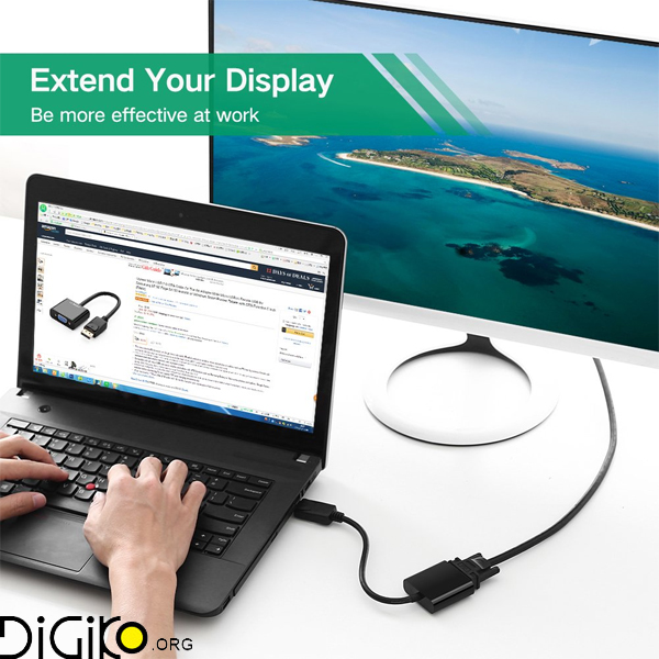 تبدیل DP به VGA دیتک DT-6506