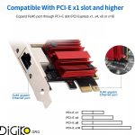 کارت شبکه 2.5 گیگابیت 8125B PCIE مینی تک