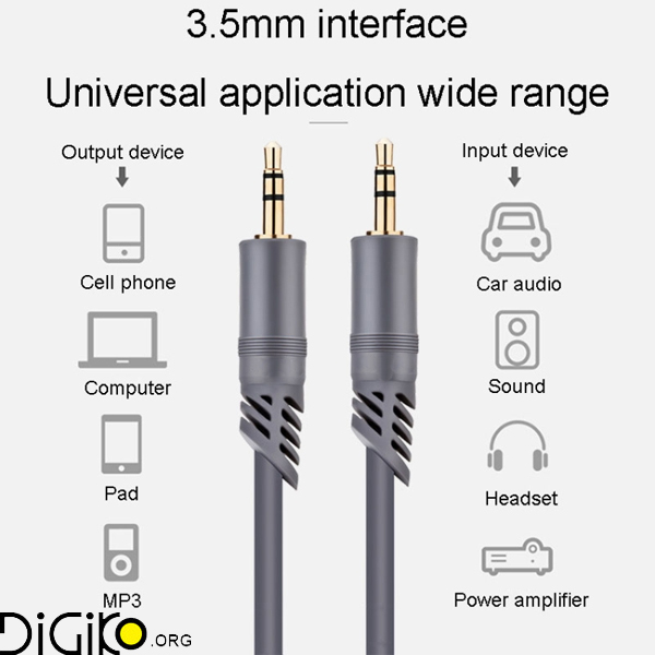 کابل 1به1 AUX مینی تک 10 متری