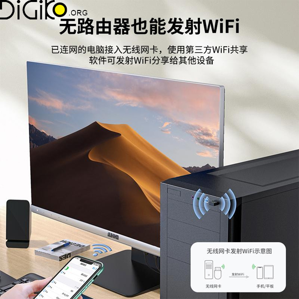 دانگل وایفای مینی تک 150Mbps ورژن 4.0