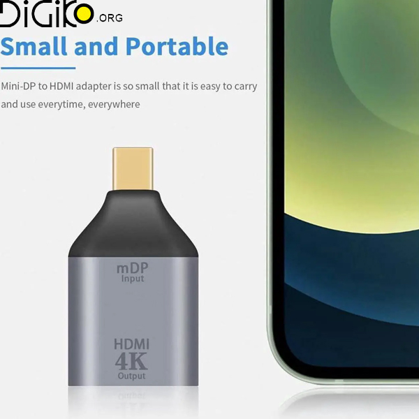 تبدیل MDP به HDMI 4K 30Hz مینی تک