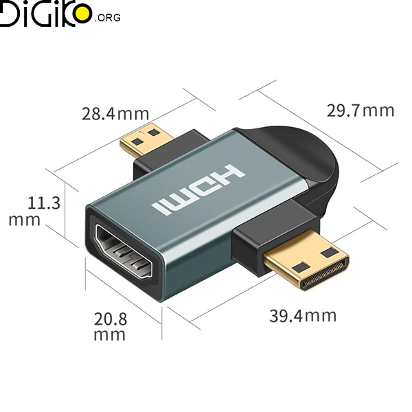 تبدیل HDMI به میکرو و مینی HDMI مینی تک