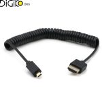 کابل HDMI 4K به Micro HDMI فنری مینی تک 1.2 متری