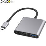 تبدیل تایپ سی به HDMI/USB/PD مینی تک