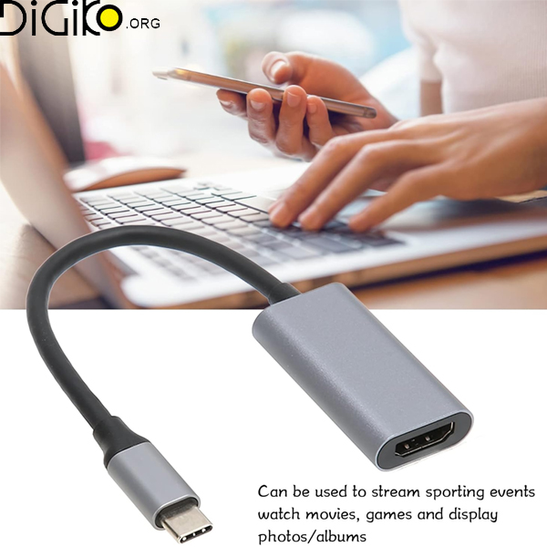 تبدیل تایپ سی به HDMI 4K 30Hz مینی تک